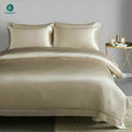 Wholesale Custom logo Size Mulberry Pure Silk Bed Sheets Bedding Set