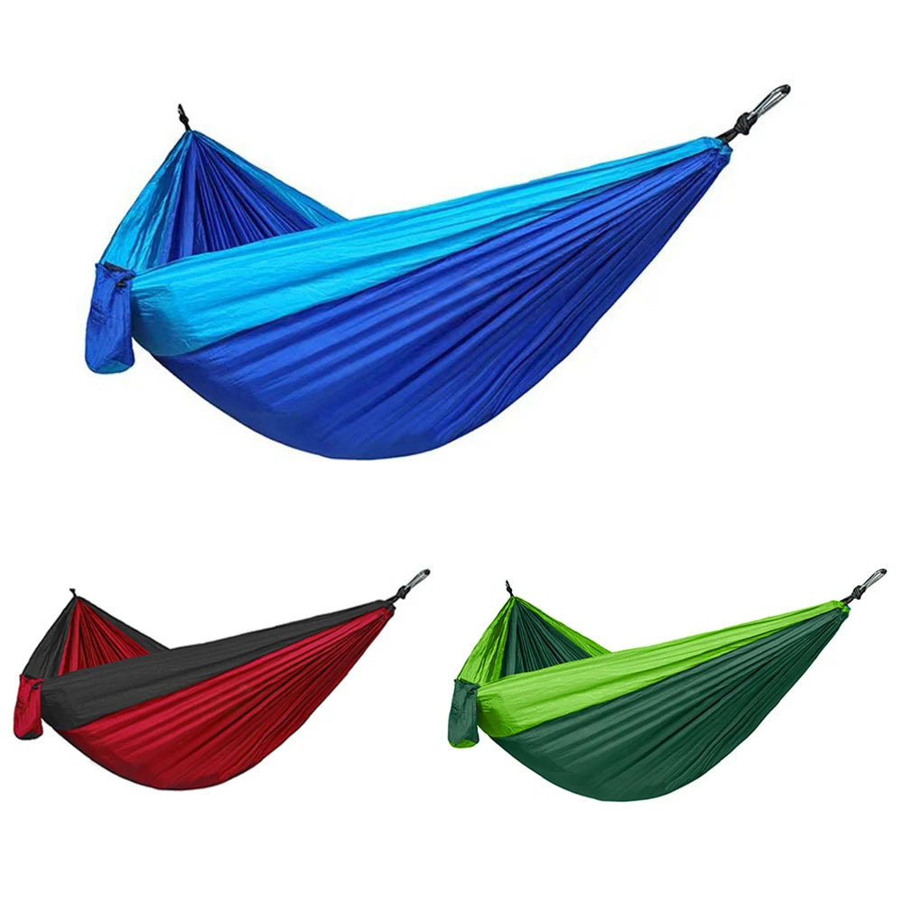 Outdoor Cheapest Lightweight and Quick Drying Double Color Foldable Storage  Hammock