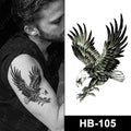 Wholesale Half Arm Temporary Water Transfer Eagle Tattoo Sticker for Men