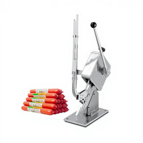 No Electric 200 Pcs Clip Capacity Stainless Steel Semi-automatic U-shape Sausage Clipping Clipper Plastic Bags Tying Machine