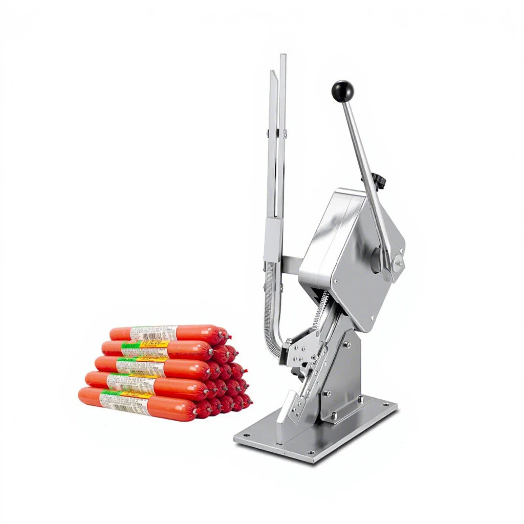 No Electric 200 Pcs Clip Capacity Stainless Steel Semi-automatic U-shape Sausage Clipping Clipper Plastic Bags Tying Machine