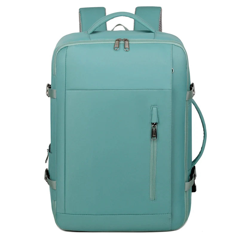 Unisex Fashion Lightweight Waterproof Laptop Backpack Oxford Material Polyester Lining Zipper Closure 20-39L Capacity Resin Mesh