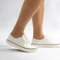 DUYIZHAO Gold Plated Cuban Link Chain Crystal Anklets Fashion Jewelry Anklets for Hip Hop Men Gift Daily Wear Trendy