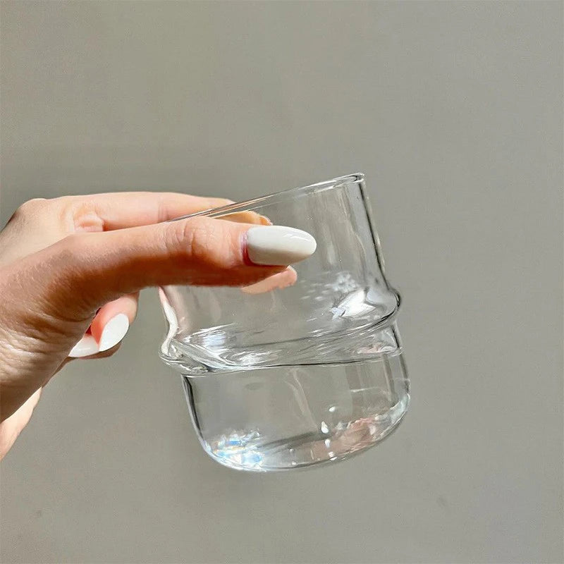 High Borosilicate Glass Water Drinkware  Cup Cocktail Glasses for Latte Expresso Coffee Milk Tea Beer