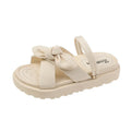 Two-wear Sandals Women's Summer Outer Wear New Thick-soled Soft-soled One-line Flat Sandals and slippers Shopping  Dropshipping