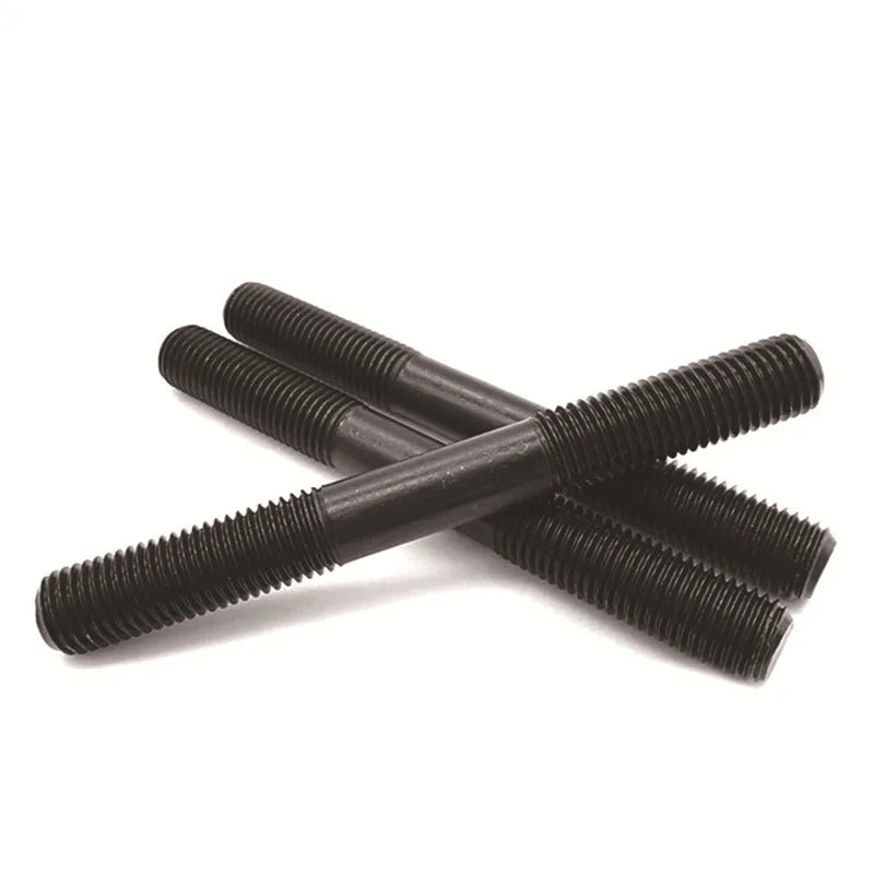 Double Head Bolts High-strength 8.8 Grade Double-head Studs Full-threaded Half-threaded Black Double-head Screws Bolt