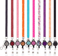2020 Wholesale Business Rhinestone Bling Rope Lanyard with Id Card Holder