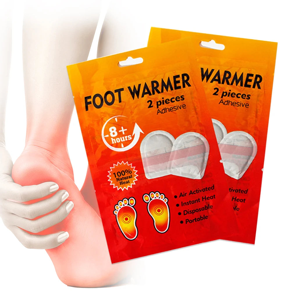 Hodaf Long-lasting Thermal Foot Patches Iron Powder Oxygen-activated Foot Warmers
