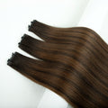 LeShine Genius Hand Tied Weft 100% Cuticle Intact Real Raw Virgin Human Hair Silky Straight Wave Style