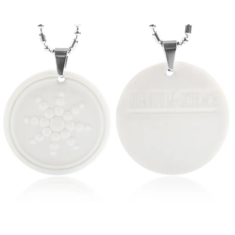 Fashion Jewelry Gift Pendant Quantum Energy Lava Scalar Negative Ions Charms White Health