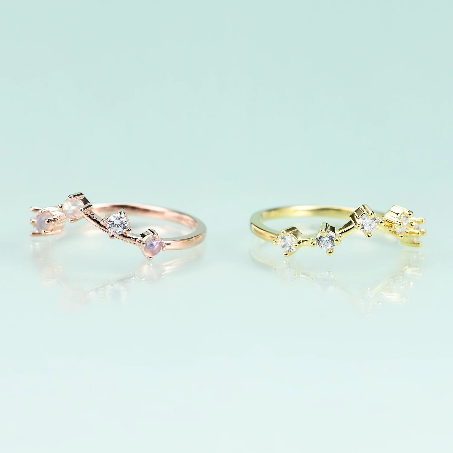 OL0952 Abiding Jewelry New Arrival OEM ODM Silver 925 Jewelry Factory Direct Sale Round Colorful Gemstone Rings