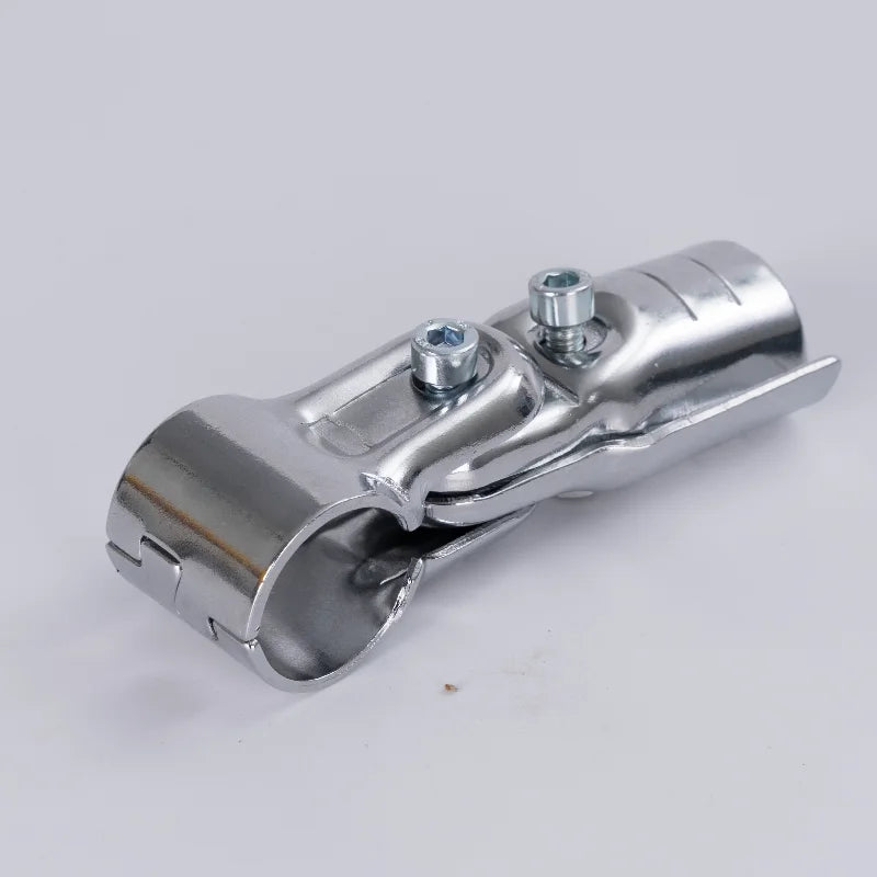 HJ-7 Quick Coupler Stainless Steel Fittings 28mm Round Tube Chrome Metal Pipe Connector Metal Pergola Joints Table of Metal Join