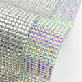 Wholesale Big Crystal Stone Glass  Rhinestone Mesh Glass Diamond Rhinestone Sheet for Wedding Dress