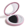 Custom Private Label 10X Magnifying Double-Sided Bronze Illuminated Folding ABS/Glass Makeup Mirror Personalized Travel Beauty
