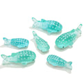 Two Sizes Choice Light Green Appearance White Point Decor Cartoon Cute Whale Resin Plastic Loose Bead for Ornament