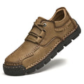 Accept OEM Service Custom LOGO Large Size Low Top Hand Made Leather Casual Shoes for Men
