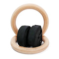 Hot Sale Wooden Gymnastic Ring with Nylon Straps 320mm Diameter ABS Material Customizable for Home/Gym Exercise