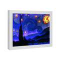 Automatically Colour Change Paper Craft Shadow Picture Box Frame 3D Wall Art Photo Frame Paper Cut Light Box for Home Decoration