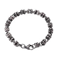 Cheap Handmade Stainless Steel Vintage Silver Twisted Cable Motorcycle Chain Bracelets for Men Women