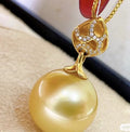 P1224 10-11mm DIY Natural  Freshwater Pearl Charm Pendant Necklace Accessory 925 Sterling Silver Jewelry for Women Without Chain