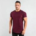 2021 Training Fitness Clothing Spandex Muscle Dry Fit Running Workout Men Gym Sport Custom T Shirts