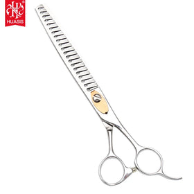 AR-7521T Professional Dog Grooming Chunking Scissors 7.5inch Japan 440C Stainless Steel Silver Handmade Right-Handed Hair