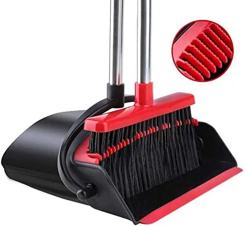 Broom and Dustpan Wholesale Dust Pan Broom Set with Upgrade Combo and Sturdiest Extendable Long Handle