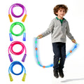 Promotional 230cm Colorful Fitness Exercise Accessory LED Light-Up Jump Rope for Kids Summer Toys for Kids Wholesale Yard Games