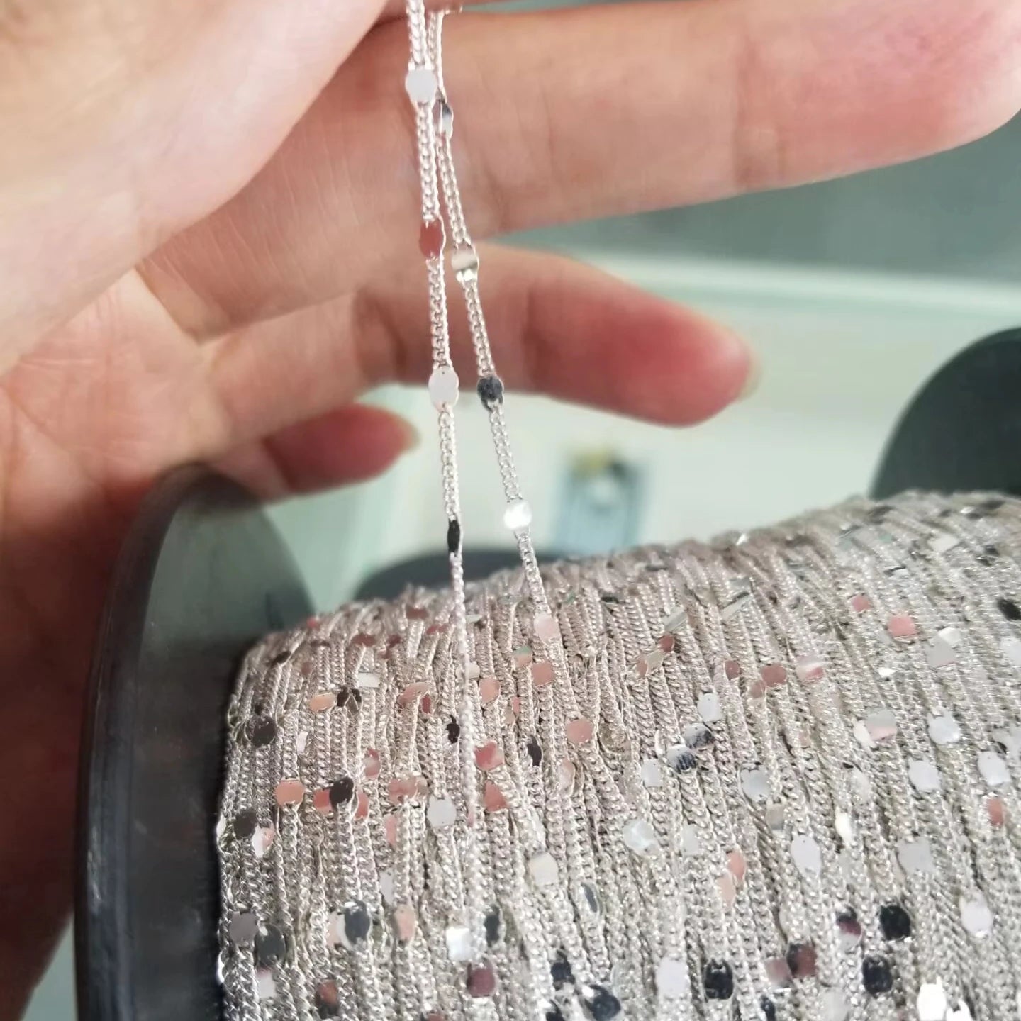 Factory Direct Price Real 925 Silver Chain Necklace Per Gram Chain Meter Roll for Jewelry Making