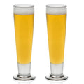 Modern Lager Stout Clear Glassware Tall Footed Pilsner Glass Pint Beer Drinking Glasses Reusable Beer Tasting Glass
