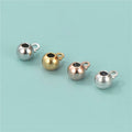 High Quality 925 Sterling Silver Beads With Silicone Inside Positioning Beads for Jewelry Making Movable Adjustable Beads