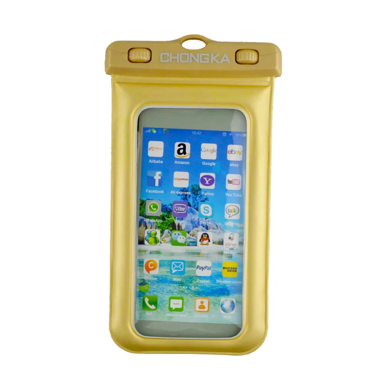 IPX8 Case PVC Touch Screen Mobile Phone Water Proof Storage Pouch Dry Waterproof Phone Bags for Swimming Diving