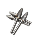 Polished Cemented Carbide Electric Rotary File with Diamond Cut Tungsten Steel F Type Arc Metal Grinding Head High Performance
