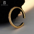 ICEBELA Vintage 3D Engraved Cloud Ring 925 Silver 18K Gold Plated Relief Clouds Rings for Girls