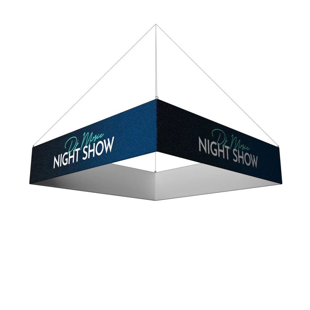 Customized Overhead Display Trade Show Custom Hanging Banner Skytube Circle Booth Hanging Banners MegaBDM