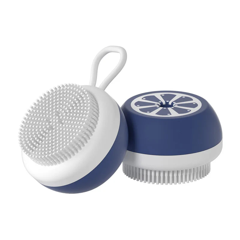 2025 Upgraded Super Soft Pet Massage Brush Shampoo Dispenser Cleaning Supplies Comb Silicone Pet Bath Brush