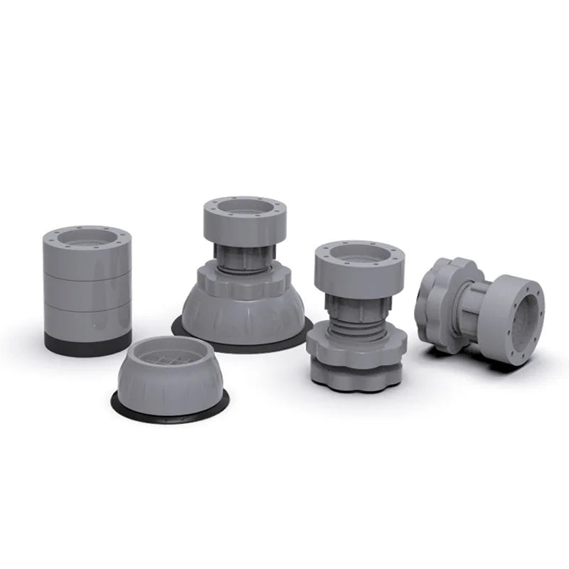 Adjustable Height Anti-Vibration Spacer Furniture Height Support for Washing Machine and Dryer Made of Durable Rubber