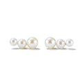 Milskye Luxury Jewelry 925 Sterling Silver 18k Gold Mini Lucky Pearl Earrings