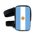 Custom Logo Printing Argentina Flag Thigh Bag Leg Bag for Carnival with Adjustable Strap