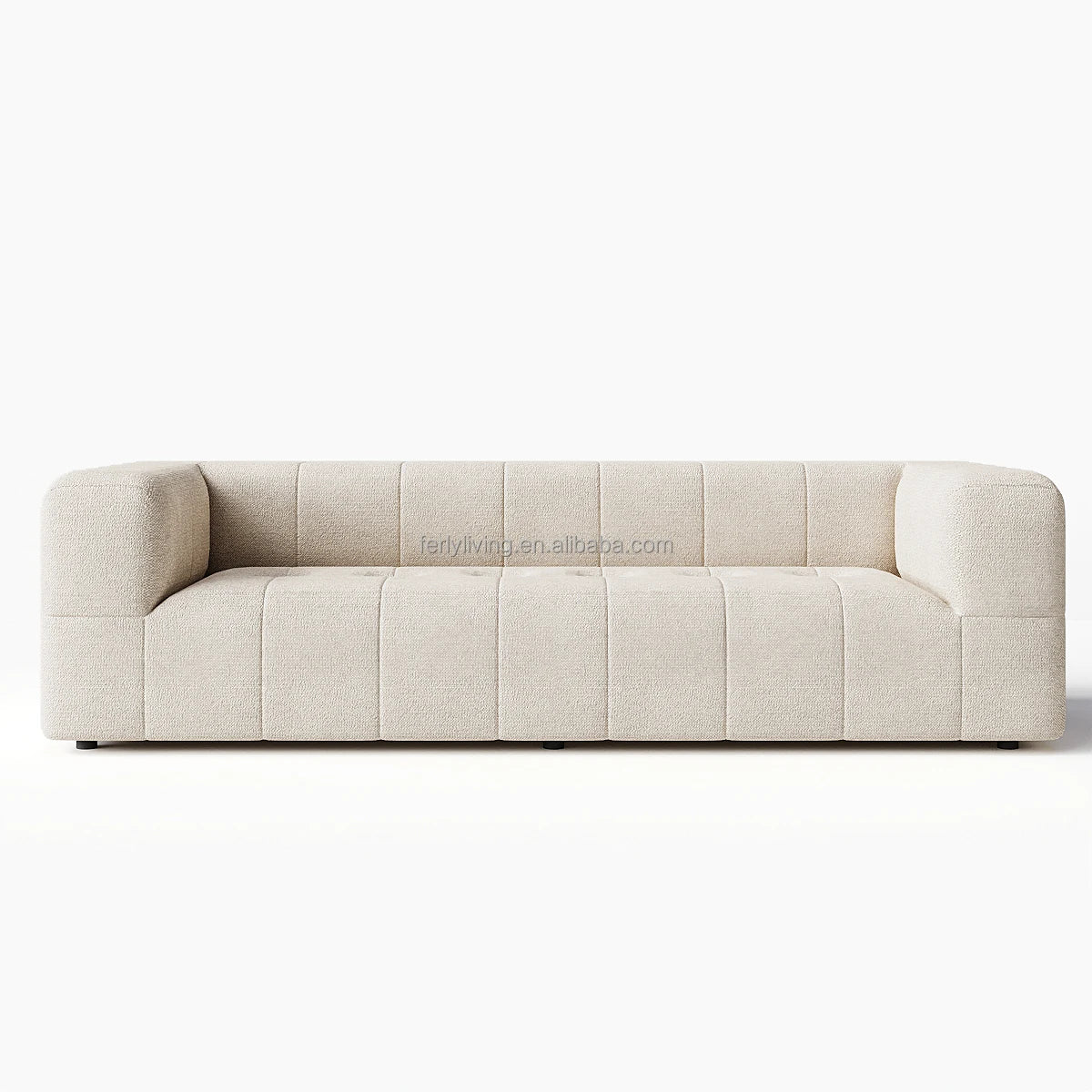 Ferly Luxury Contemporary Modular Sectional Sofa Soft Cushion Free Splicing for Hotel or Modern Home Durable Fabric Material
