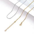 Stainless Steel Round Snake Bone Chain Necklace Gold Silver Plated Stainless Steel Choker