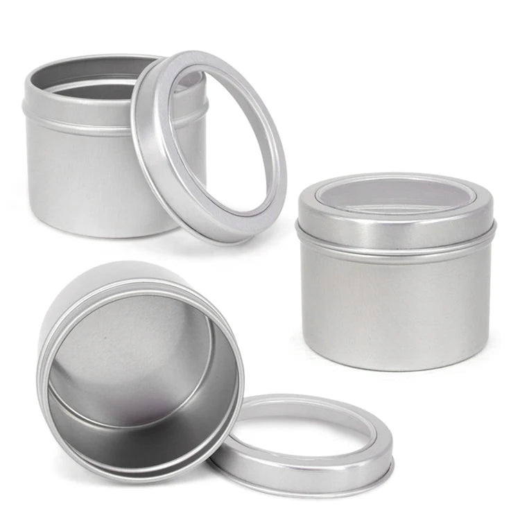 pink black red gold aluminum tin Round Cream Jars round aluminum candle jar Aluminum Tins Cosmetic Round Cream Jars