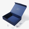 Custom Logo Cardboard Luxury Big Baby Gift Blue Boxes Magnetic Folding Collapsible Paper Packaging with Lid for Small Business