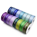 Custom Luxury 1 Inch Satin Ribbon with Customized Printed Logo Custom Color & Size Wholesale for Shopping Gift Packing