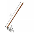 New Product Carbon Steel Wooden Handle 3 Prong Garden Farming Rake Heads
