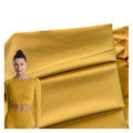 In Stock Orange Yellow Nylon Spandex Rib Knit Full Dull 4 Way Stretch Fabric for Swimsuit