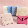2021 Fashion Display Microfiber Suede Jewelry Pouch Bags With Custom logo for Necklaces Rings and Bracelets