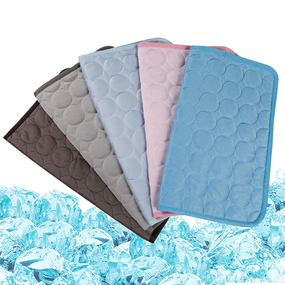Pet Summer Sofa Mat Cool Pad Ice Cold Feeling Nest Solid Hand Wash 5 Pcs Picture Shows for Dogs and Cats 22TSM0512 Nylonnylon