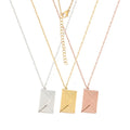 Stainless Steel Love You Secret Message Necklace for Lovers Gift I Love You Necklace Love Letter Envelope Pendant Necklace