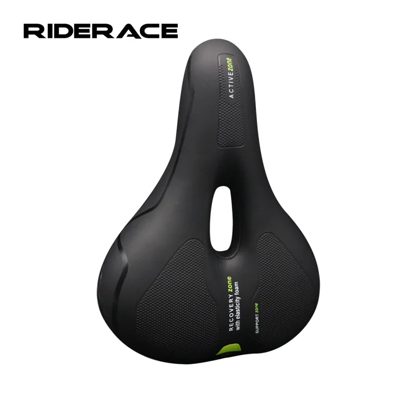 RIDERACE Bicycle Soft Hollow Saddle Breathable Comfortable Waterproof Cushion MTB Road Bike Men Women Shock Absorption Seat Mat